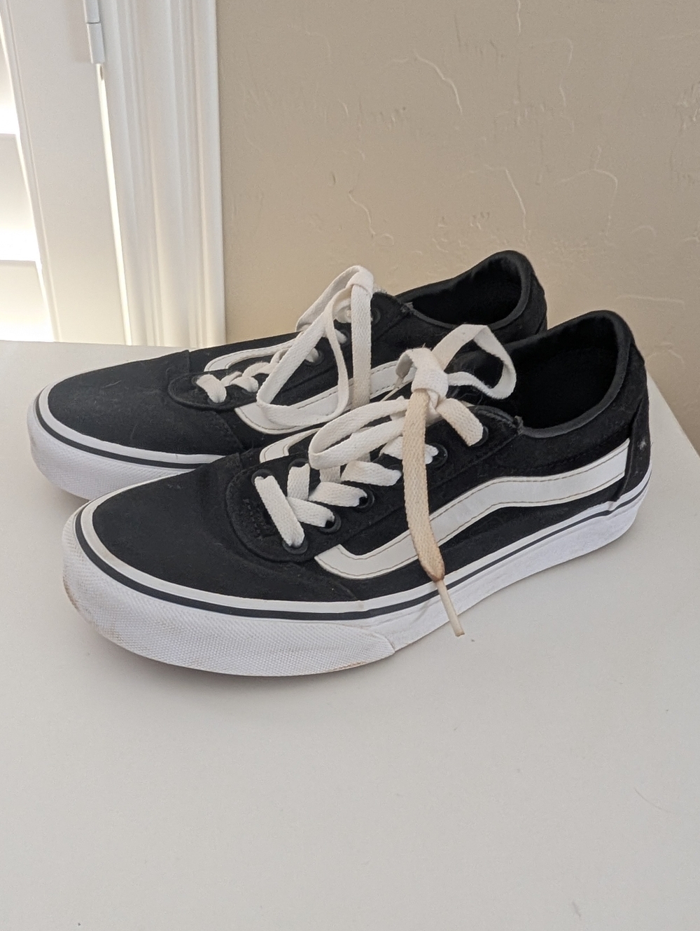 Vans Old Skool Black White Canvas Sneakers Classic Skate - Picture 4 of 11